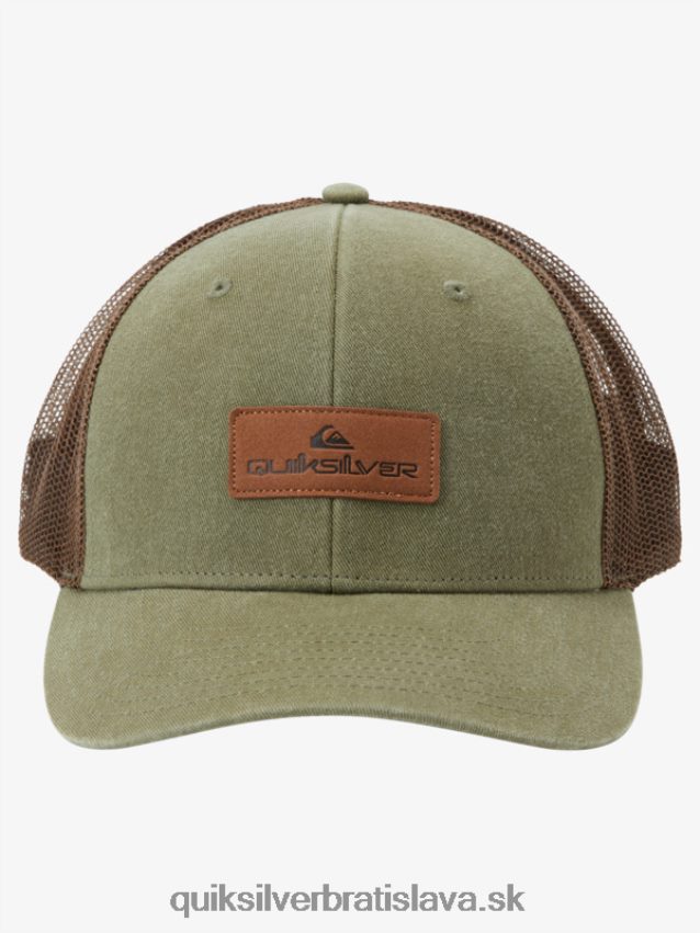 dole poklop trucker klobúk Quiksilver muži B80HXR660 olivovo sivá