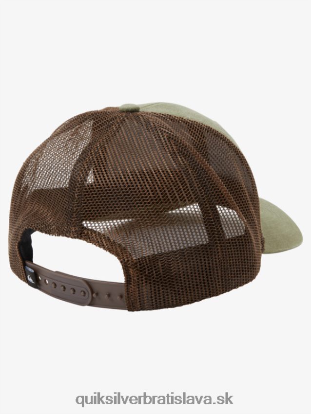 dole poklop trucker klobúk Quiksilver muži B80HXR660 olivovo sivá