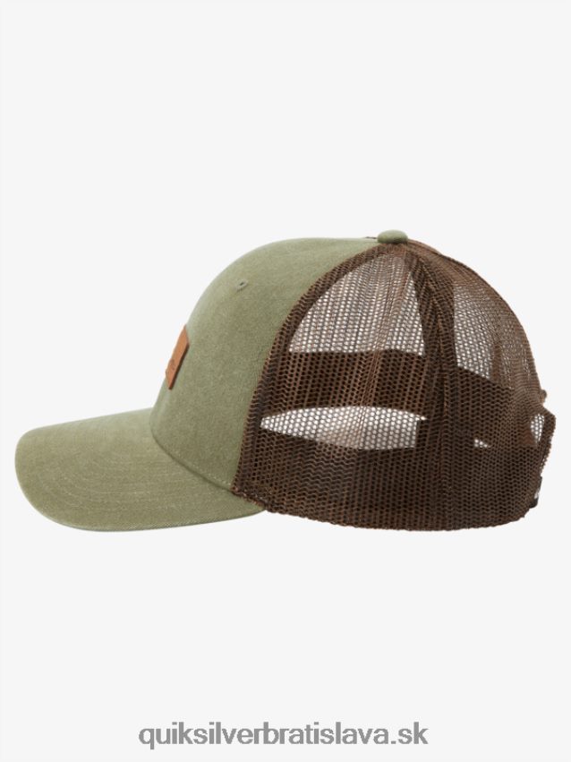 dole poklop trucker klobúk Quiksilver muži B80HXR660 olivovo sivá