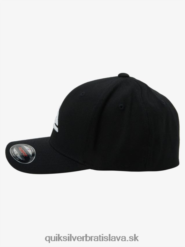 horská a vlnová flexfit čiapka Quiksilver muži B80HXR1435 čierna biela