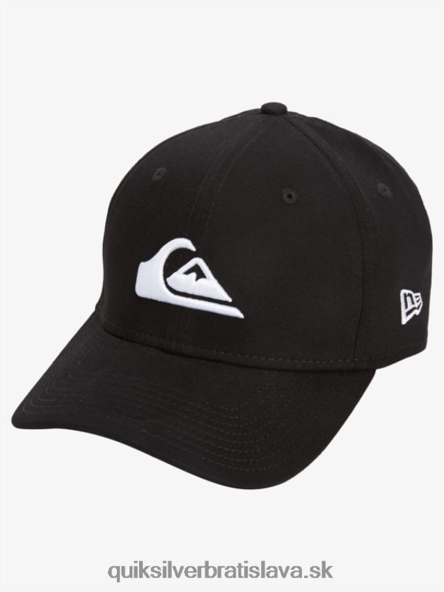šiltovka typu mountain & wave stretch fit Quiksilver muži B80HXR1679 čierna biela