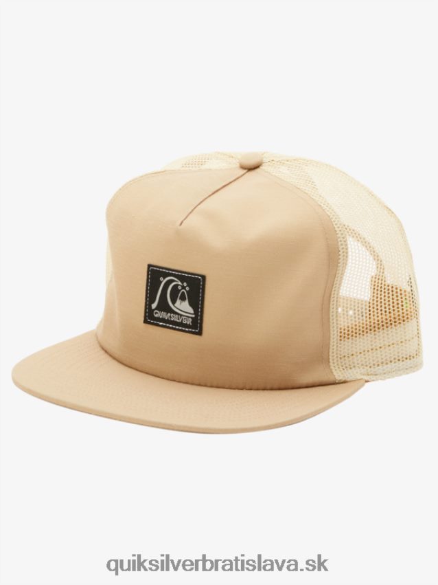 kockovaný snapback klobúk Quiksilver muži B80HXR756 olivovo sivá