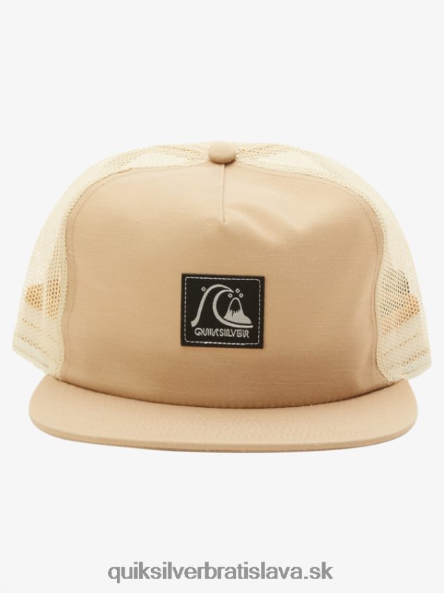 kockovaný snapback klobúk Quiksilver muži B80HXR756 olivovo sivá