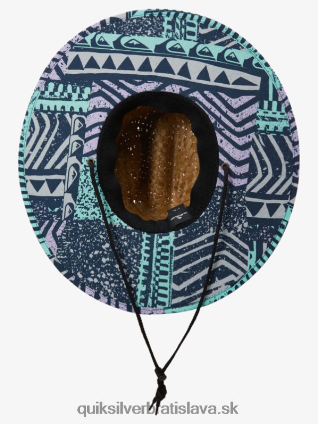 outsider slamený plavčík klobúk Quiksilver muži B80HXR388 plážové sklo