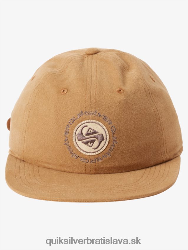 plátenný strapback klobúk arvo kickback Quiksilver muži B80HXR1688 rakytník hnedý