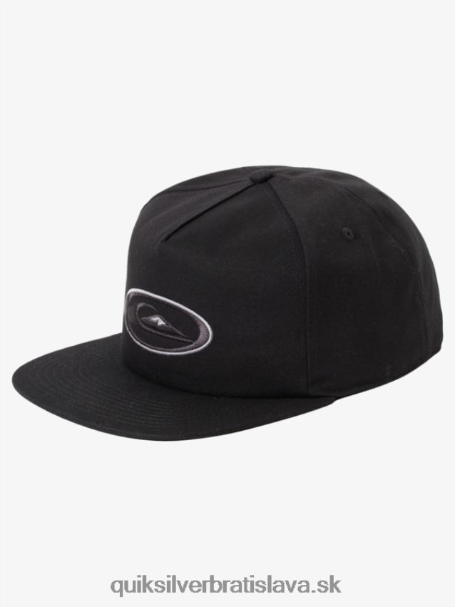 stredný psí snapback klobúk Quiksilver muži B80HXR1695 čierna