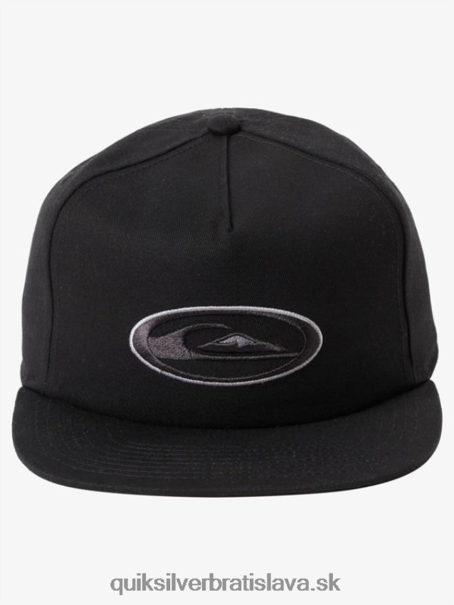 stredný psí snapback klobúk Quiksilver muži B80HXR1695 čierna