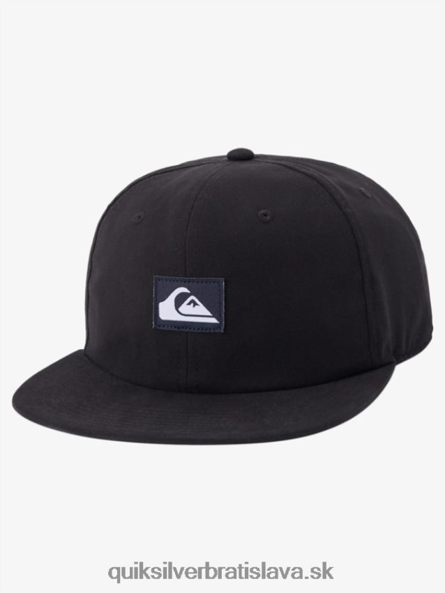 strieborný dolár snapback klobúk Quiksilver muži B80HXR1665 čierna