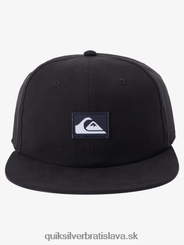 strieborný dolár snapback klobúk Quiksilver muži B80HXR1665 čierna