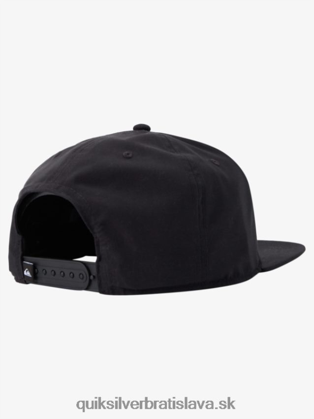 strieborný dolár snapback klobúk Quiksilver muži B80HXR1665 čierna