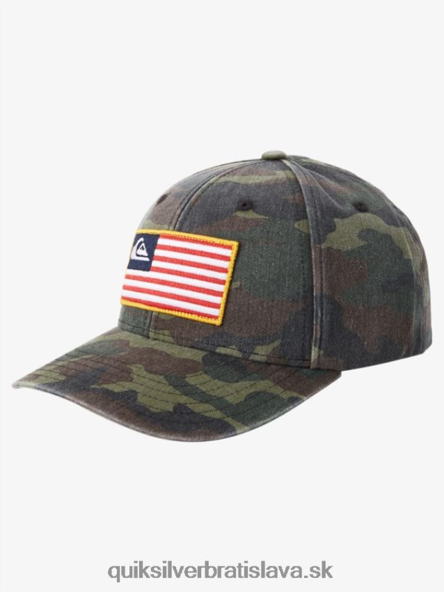 uzemnený americký snapback klobúk Quiksilver muži B80HXR796 camo