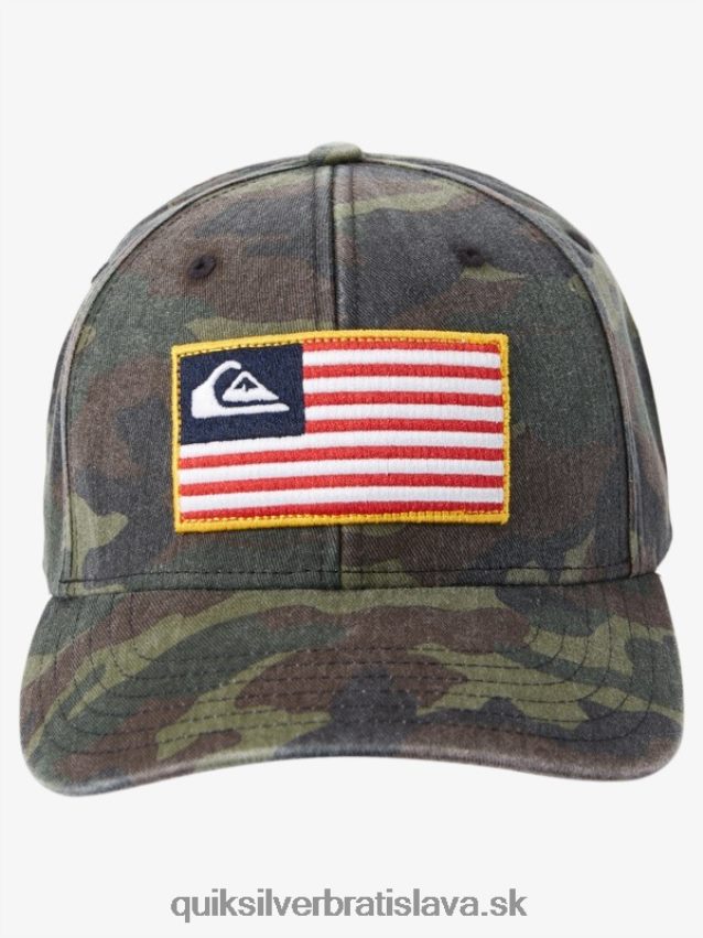 uzemnený americký snapback klobúk Quiksilver muži B80HXR796 camo