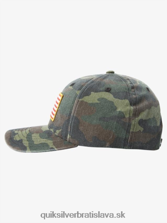 uzemnený americký snapback klobúk Quiksilver muži B80HXR796 camo