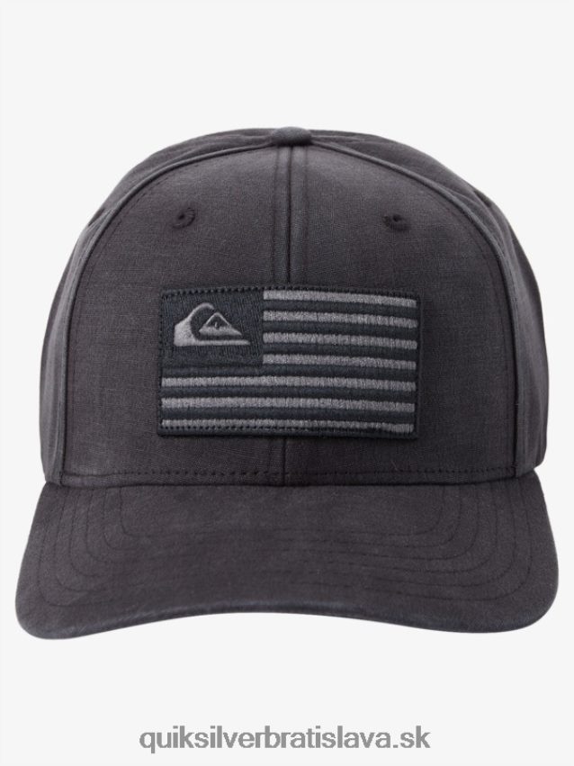 uzemnený americký snapback klobúk Quiksilver muži B80HXR797 čierna