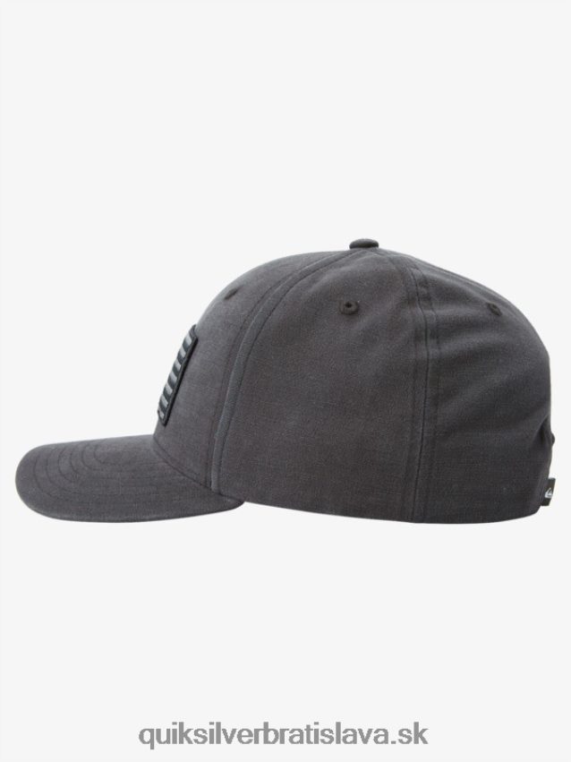 uzemnený americký snapback klobúk Quiksilver muži B80HXR797 čierna