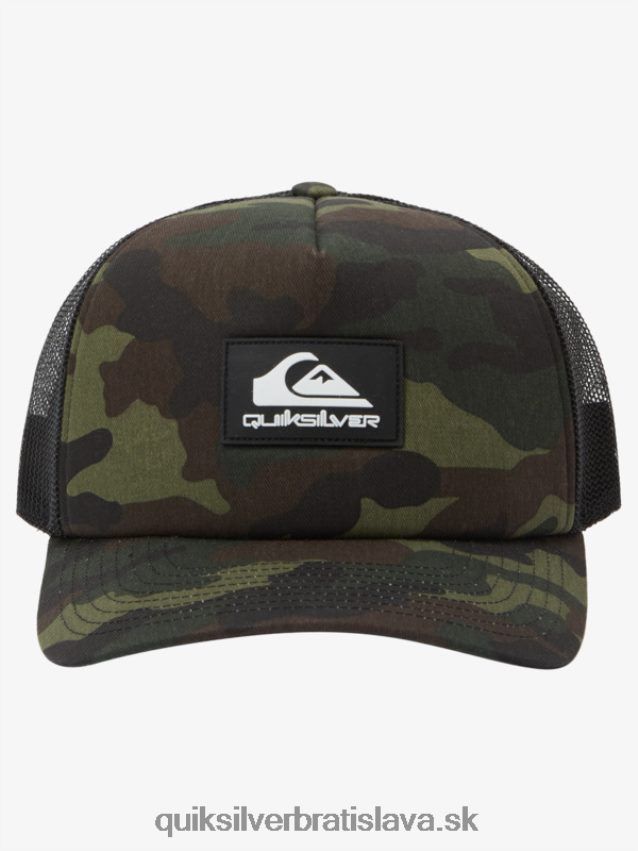 všemocný snapback klobúk Quiksilver muži B80HXR487 lesná kamufláž