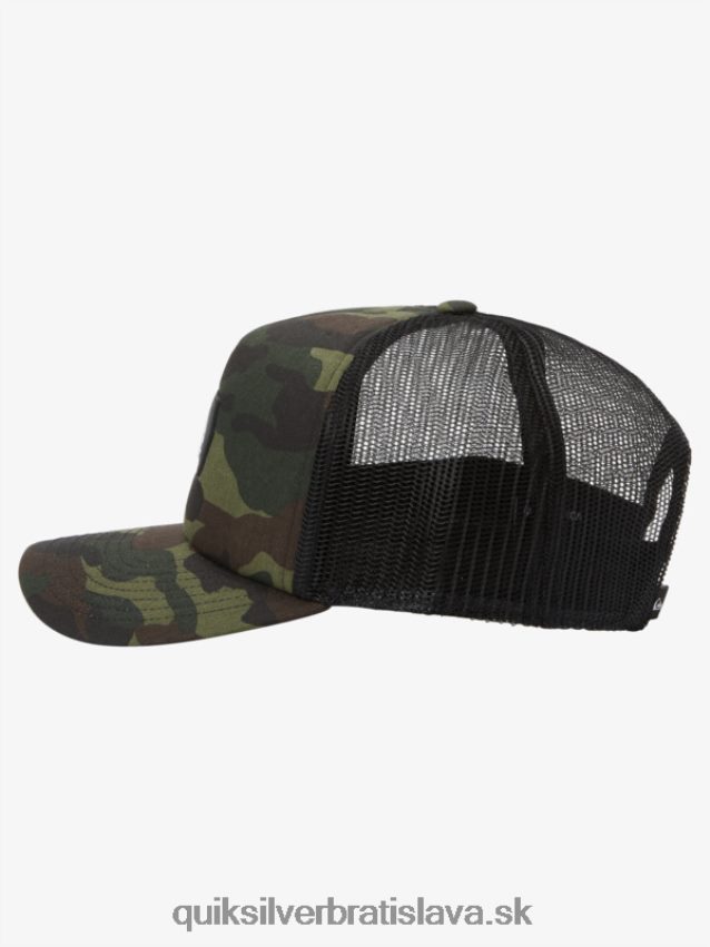 všemocný snapback klobúk Quiksilver muži B80HXR487 lesná kamufláž