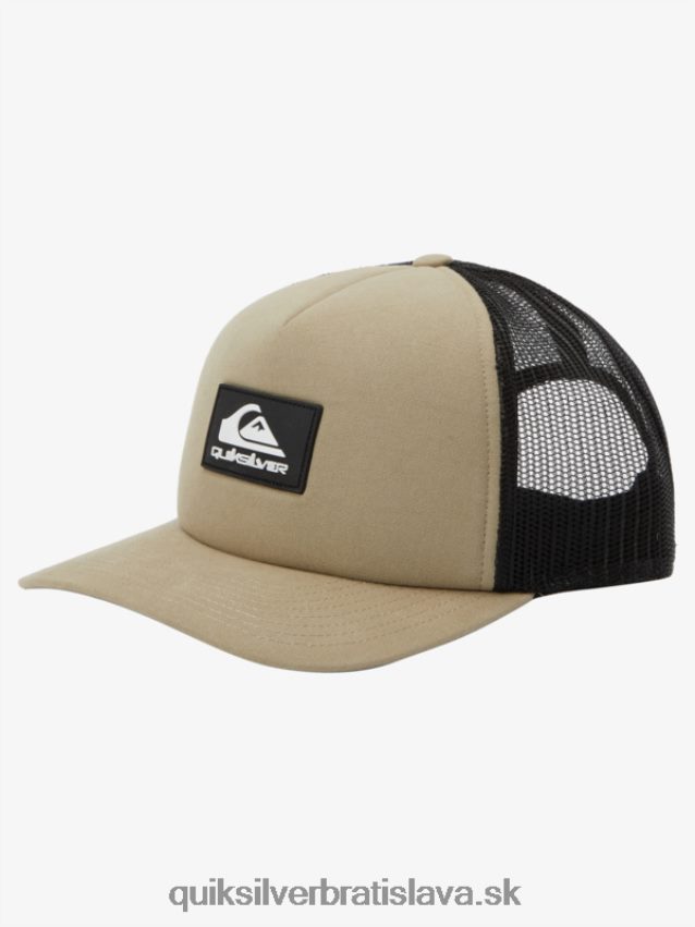 všemocný snapback klobúk Quiksilver muži B80HXR488 olivovo sivá