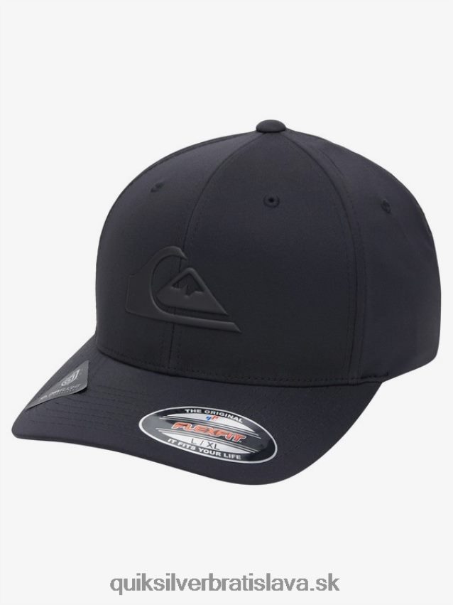 zosilnený flexifit klobúk Quiksilver muži B80HXR943 pravá čierna