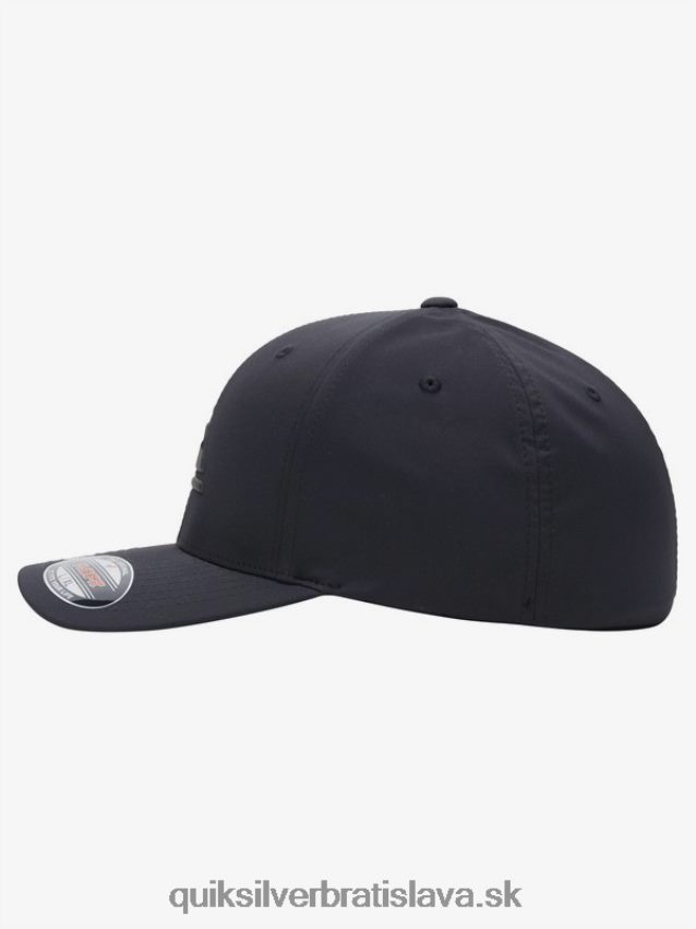 zosilnený flexifit klobúk Quiksilver muži B80HXR943 pravá čierna