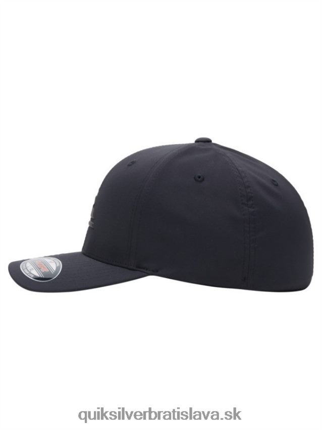 zosilnený flexifit klobúk Quiksilver muži B80HXR943 pravá čierna