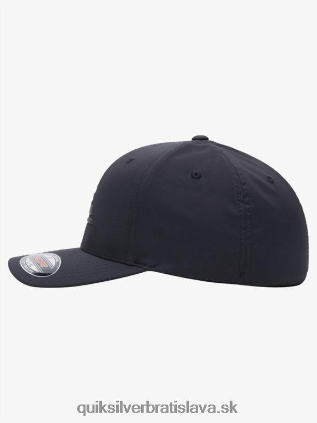 zosilnený flexifit klobúk Quiksilver muži B80HXR943 pravá čierna