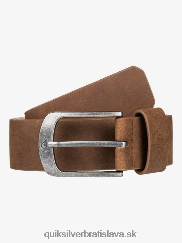 opasok z umelej kože na hlavnej ulici Quiksilver muži B80HXR1096 čokoláda