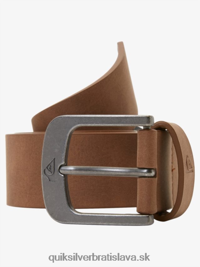 opasok z umelej kože na hlavnej ulici Quiksilver muži B80HXR1096 čokoláda