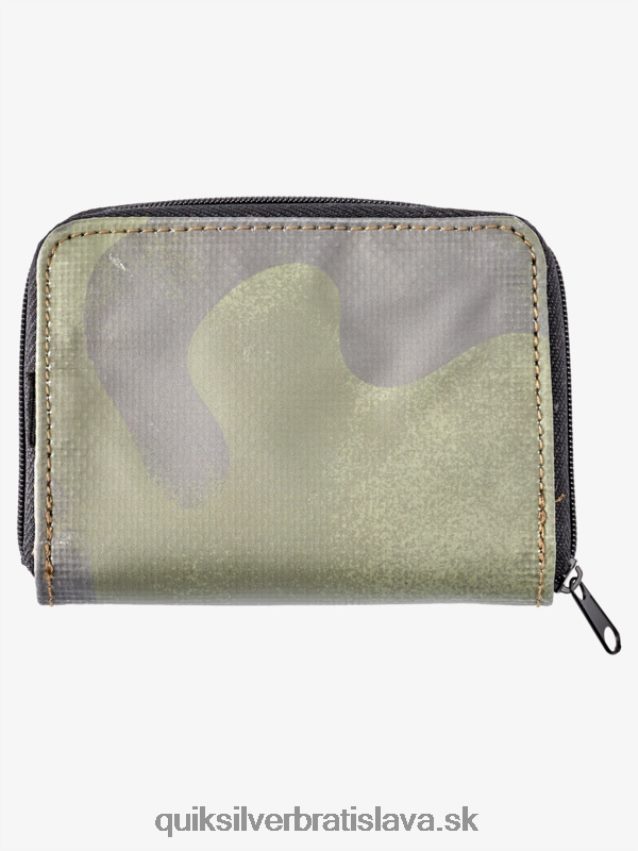bezpečnostná sieťová peňaženka na zips Quiksilver muži B80HXR1233 čierna kamufláž