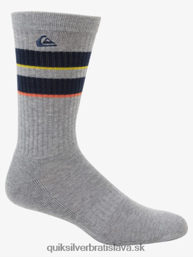 2 balenie žakárových ponožiek Quiksilver muži B80HXR1142 námorníctvo