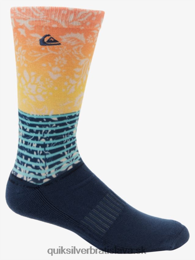 2 balenie žakárových ponožiek Quiksilver muži B80HXR1142 námorníctvo