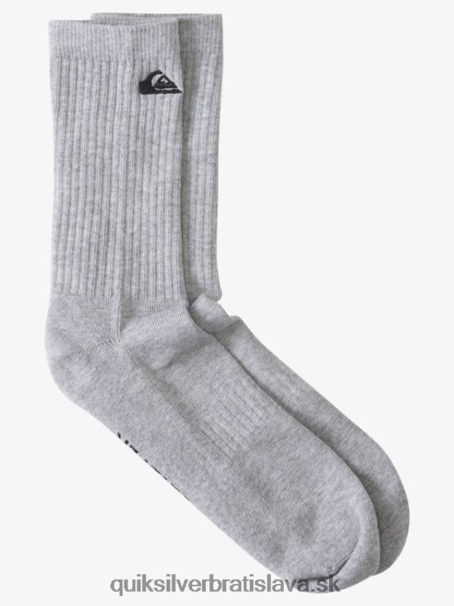 2 balenie pevných ponožiek Quiksilver muži B80HXR1058 biely