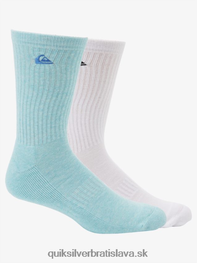 2 balenie pevných ponožiek Quiksilver muži B80HXR1060 svetlo modrá