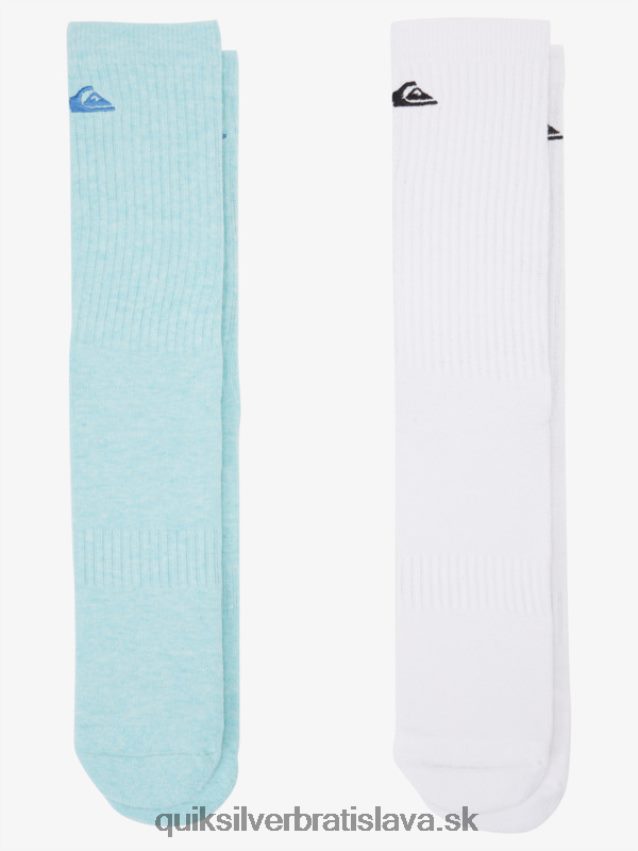 2 balenie pevných ponožiek Quiksilver muži B80HXR1060 svetlo modrá