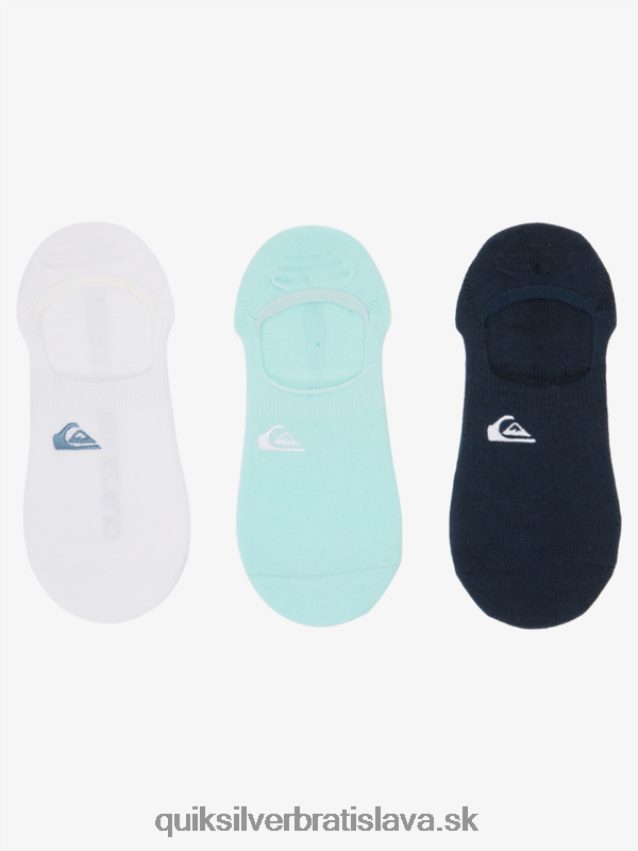 3 balenia bezvýstavných vložkových ponožiek Quiksilver muži B80HXR778 modré svetlo/námorné sako