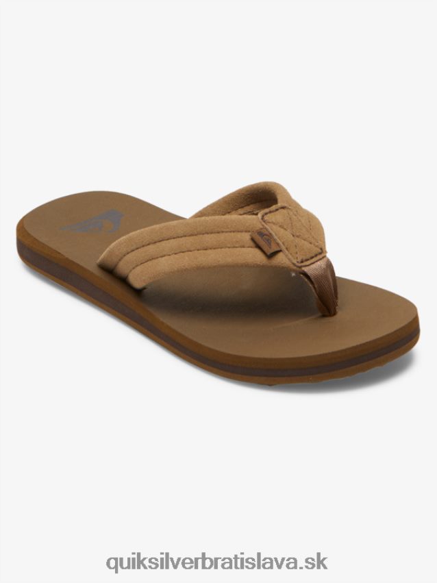 8-16 carver semišové jadrové sandále Quiksilver chlapci B80HXR2092 opálenie 1