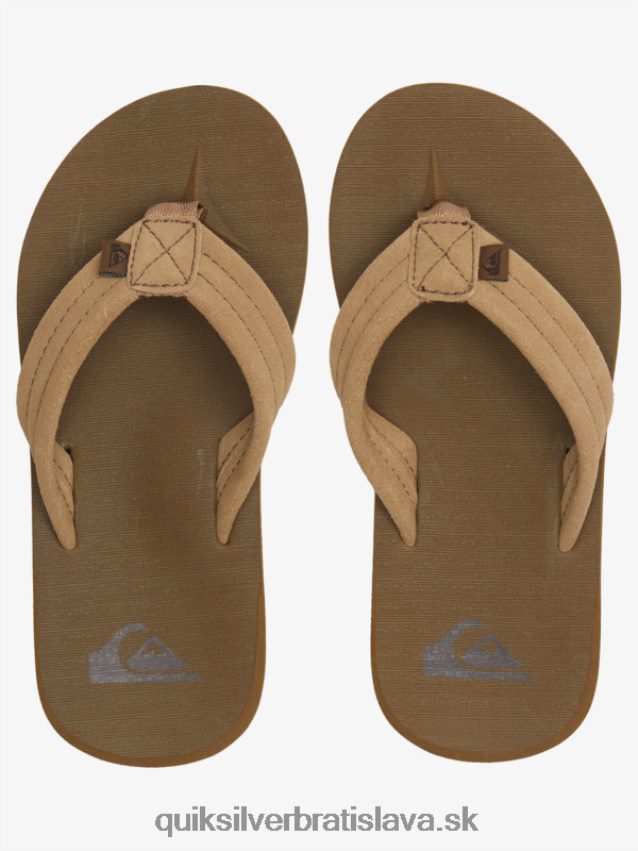 8-16 carver semišové jadrové sandále Quiksilver chlapci B80HXR2092 opálenie 1