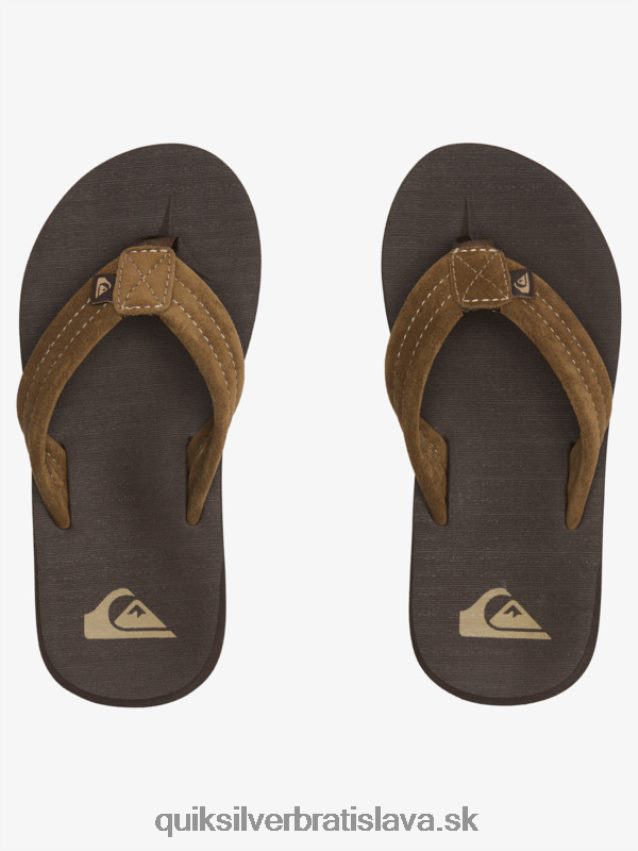8-16 carver semišové jadrové sandále Quiksilver chlapci B80HXR2093 hnedá 1