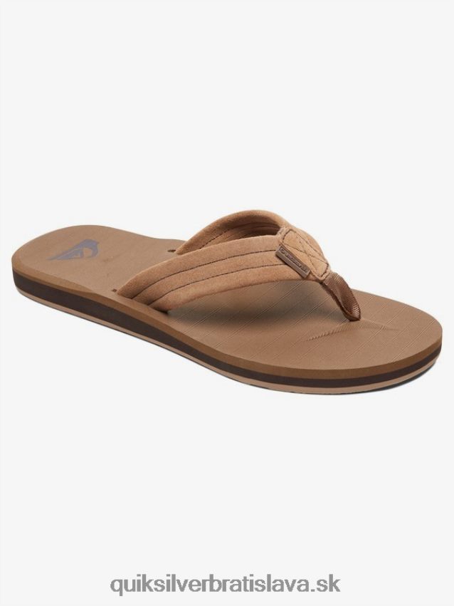 8-16 carver semišové kožené sandále Quiksilver chlapci B80HXR2282 opálená - pevná