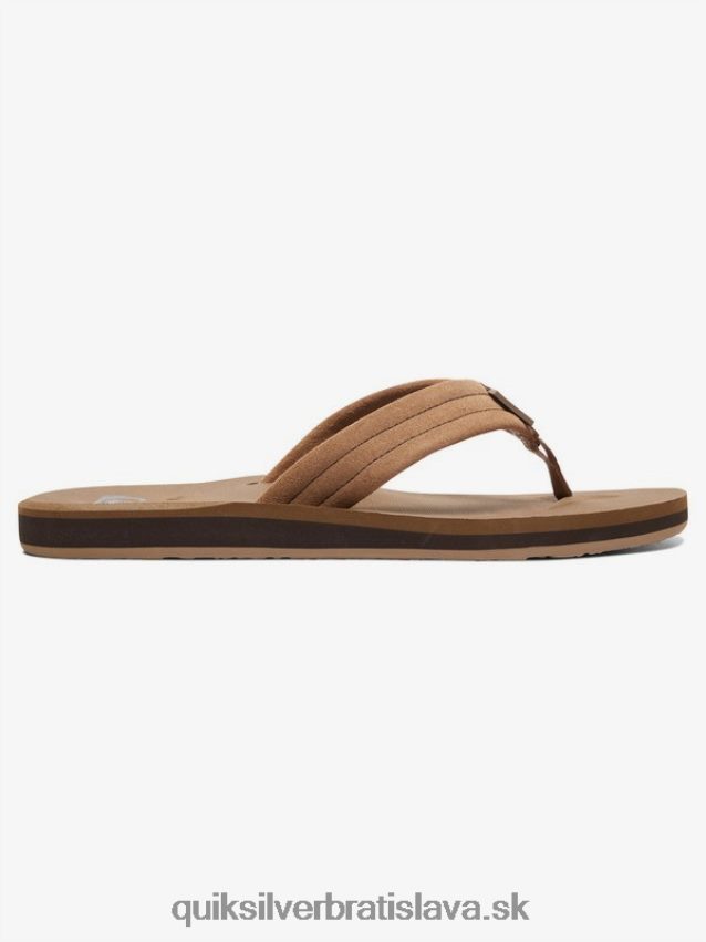 8-16 carver semišové kožené sandále Quiksilver chlapci B80HXR2282 opálená - pevná