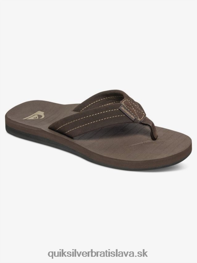 8-16 carver semišové kožené sandále Quiksilver chlapci B80HXR2283 demitasse - pevný