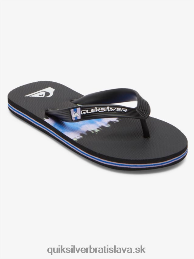8-16 molokai žabky Quiksilver chlapci B80HXR2023 čierna