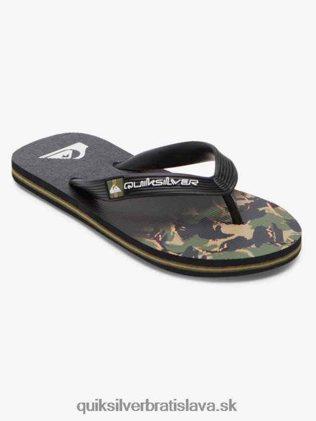 8-16 molokai žabky Quiksilver chlapci B80HXR2025 zelená 1