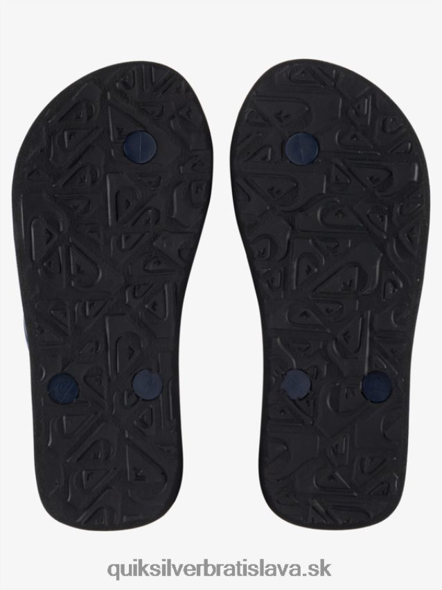 8-16 molokai žabky Quiksilver chlapci B80HXR2027 čierna/oranžová
