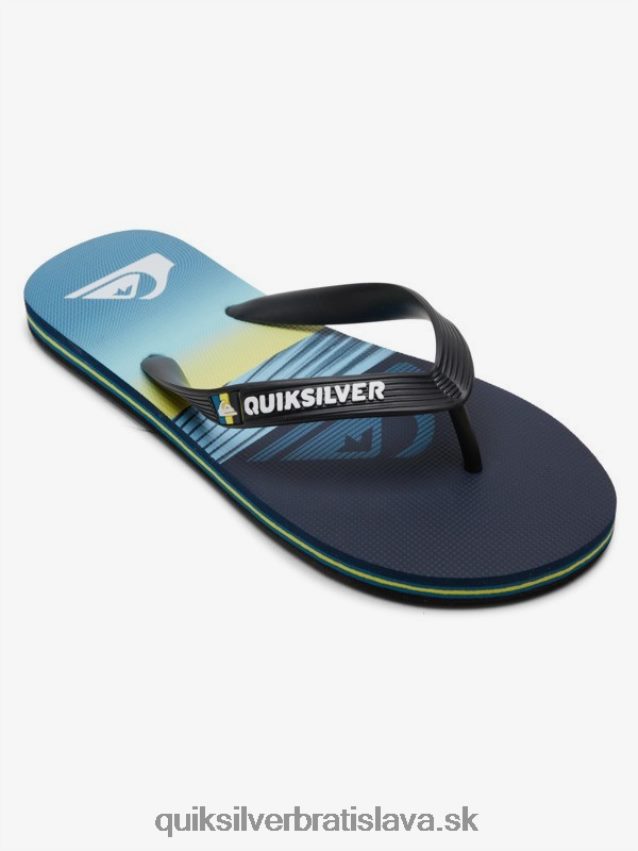 8-16 molokai žabky Quiksilver chlapci B80HXR2031 modrá 1
