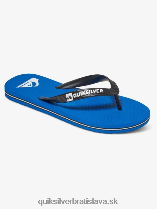 8-16 molokai žabky Quiksilver chlapci B80HXR2107 čierna/modrá