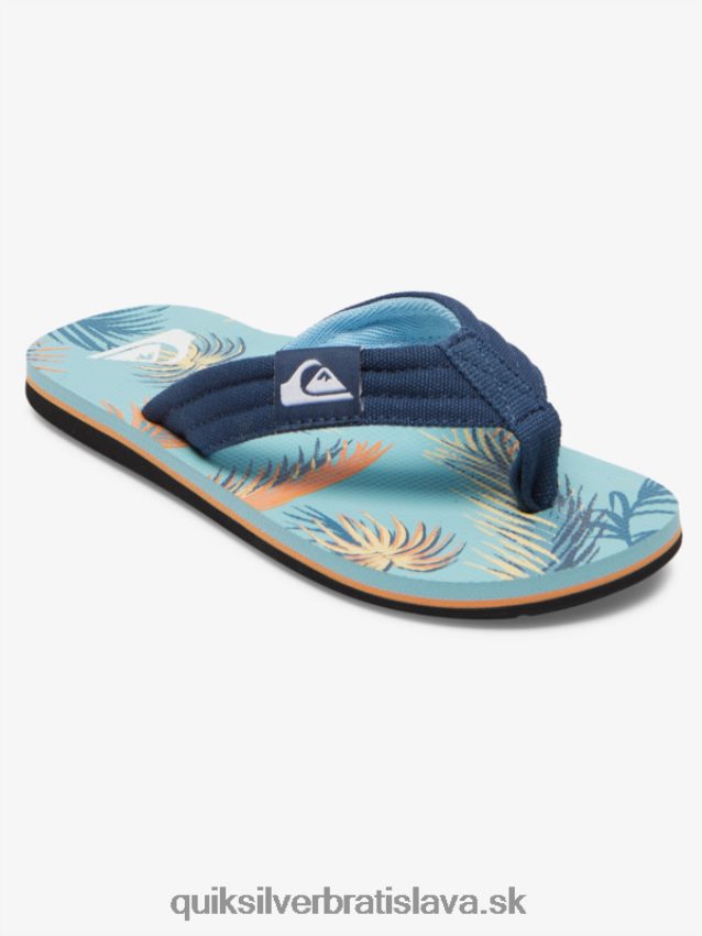 8-16 molokai ležiace sandále Quiksilver chlapci B80HXR1991 modrá 2