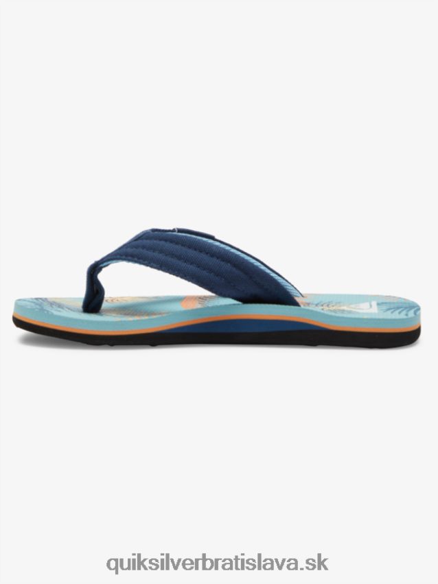 8-16 molokai ležiace sandále Quiksilver chlapci B80HXR1991 modrá 2