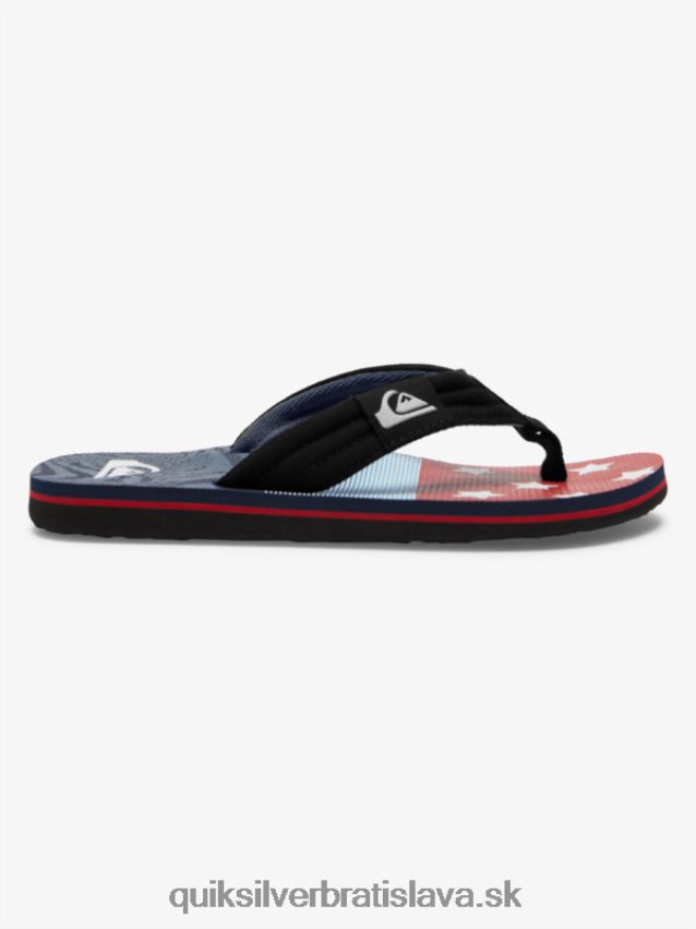 8-16 molokai ležiace sandále Quiksilver chlapci B80HXR1992 modrá 3