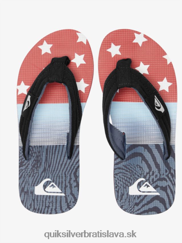 8-16 molokai ležiace sandále Quiksilver chlapci B80HXR1992 modrá 3